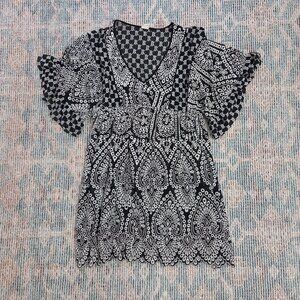 Anthropologie Akemi + Kin Brooke eyelet Swing Dress, size 4